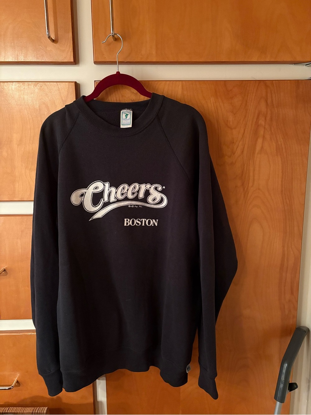 Cheers Boston Crewneck Sweatshirt - Black Vintage XL Discus